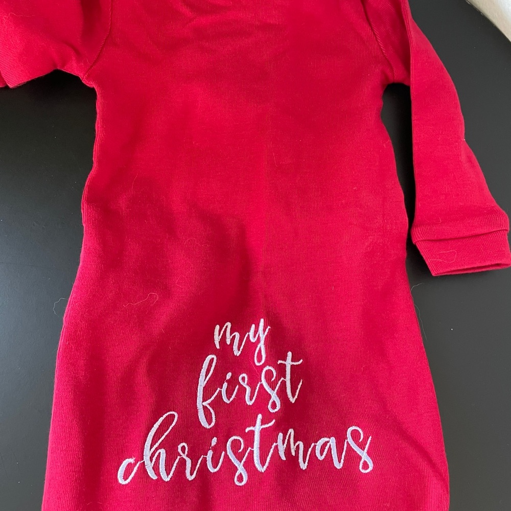 Potter Barn “my first Christmas” pajama 3-6 months